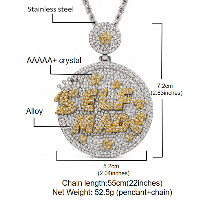 Self Made Medallion & 24" Rope Chain | NORVIA