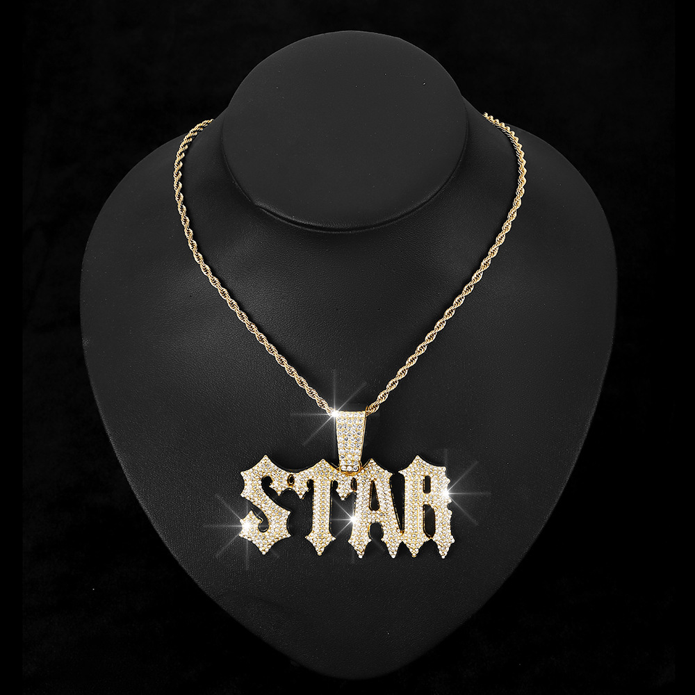 Rockstar Iced Star Pendant & Chain Set | NORVIA