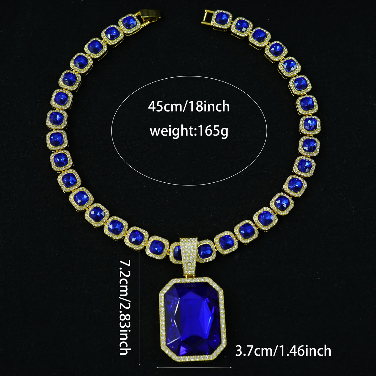 Square Baguette Solitaire Pendant | NORVIA