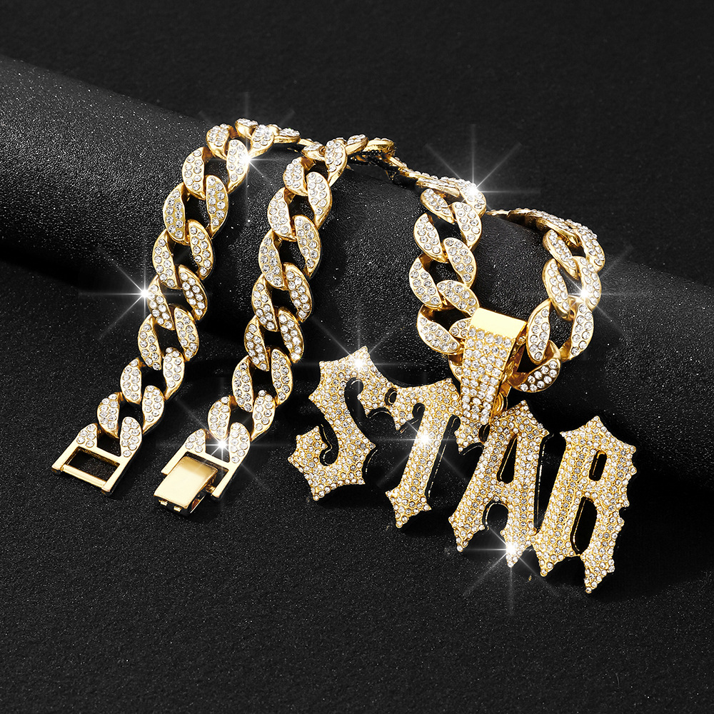 Rockstar Iced Star Pendant & Chain Set | NORVIA
