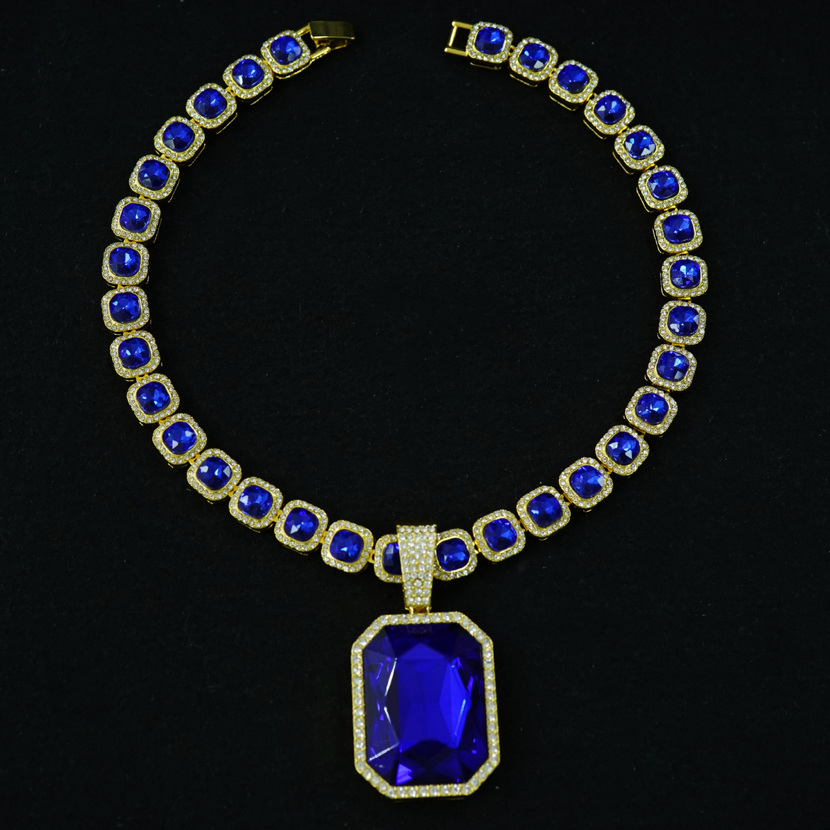 Square Baguette Solitaire Pendant | NORVIA