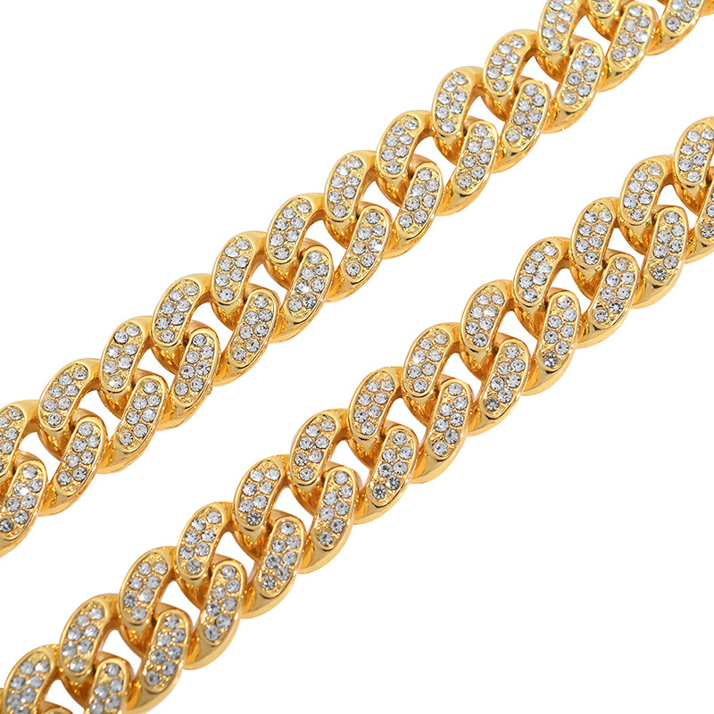 NORVIA Classic Iced Miami Cuban Link Chain & Bracelet