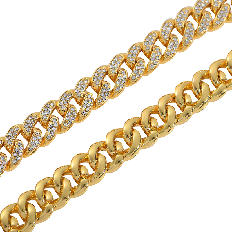 NORVIA Classic Iced Miami Cuban Link Chain & Bracelet