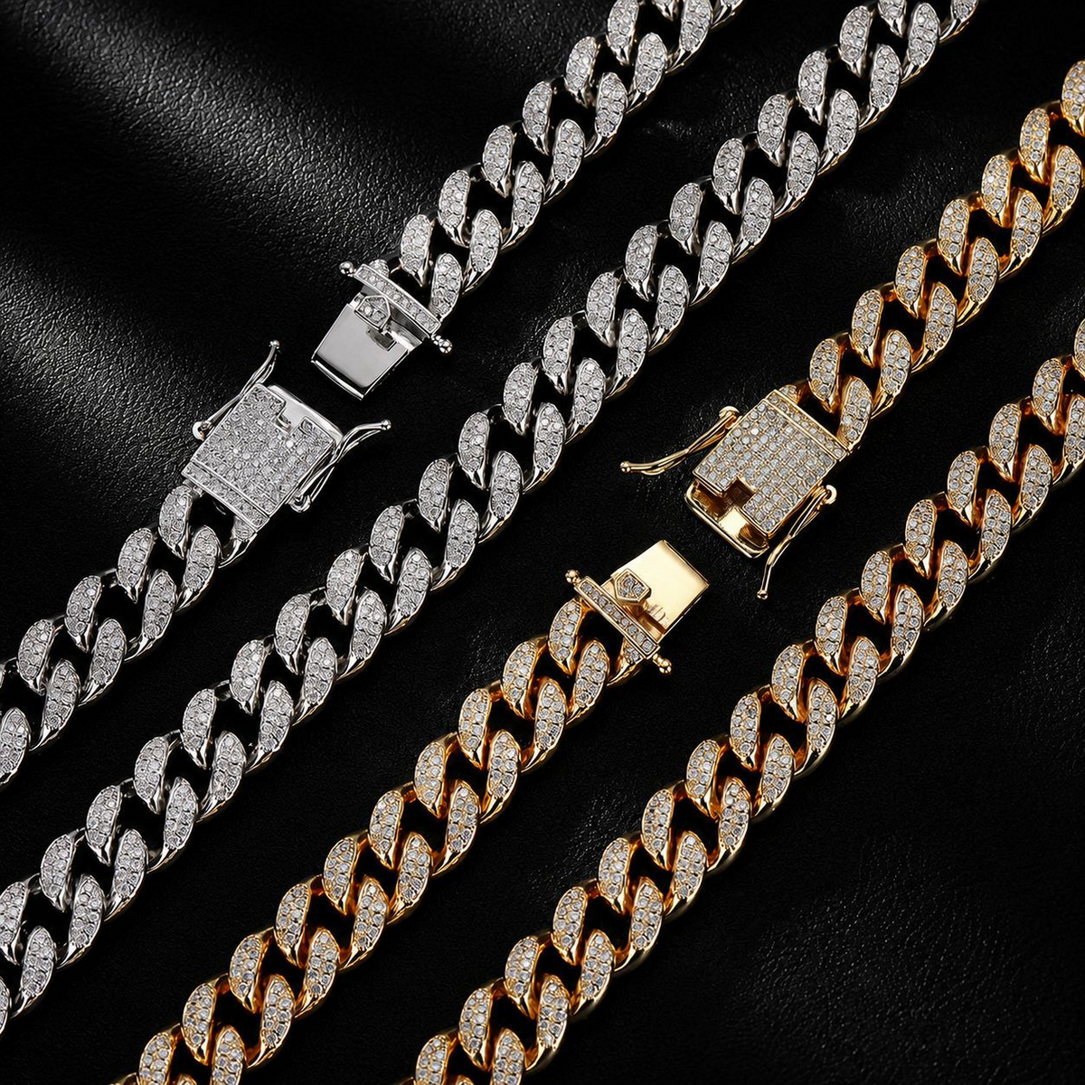 12mm Heavy Iced Cuban Link Chain & Bracelet | NORVIA