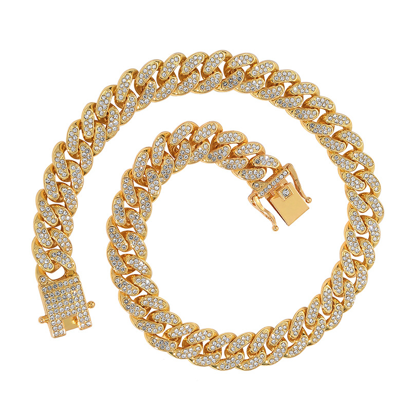NORVIA Classic Iced Miami Cuban Link Chain & Bracelet