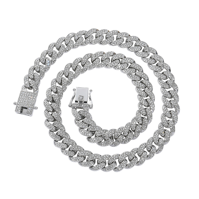 NORVIA Classic Iced Miami Cuban Link Chain & Bracelet